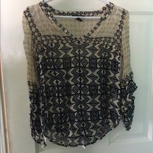 Lucky Brand Sheer Blouse