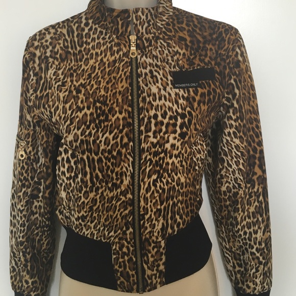 Members Only Leopard Jacket