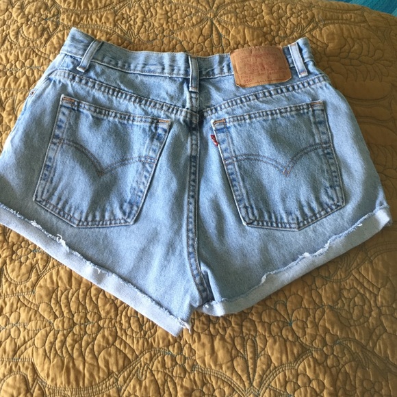 Vintage Levi high waisted jean shorts