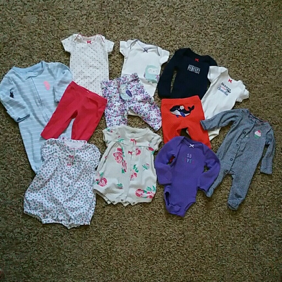 Carter's 12 piece NB mixup- girl