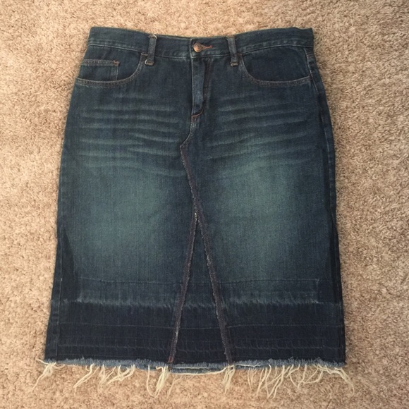 Express jean skirt