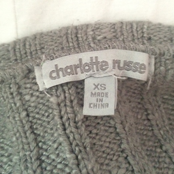 Charlotte Russe XS Knit Crop Top - Picture 3 of 3