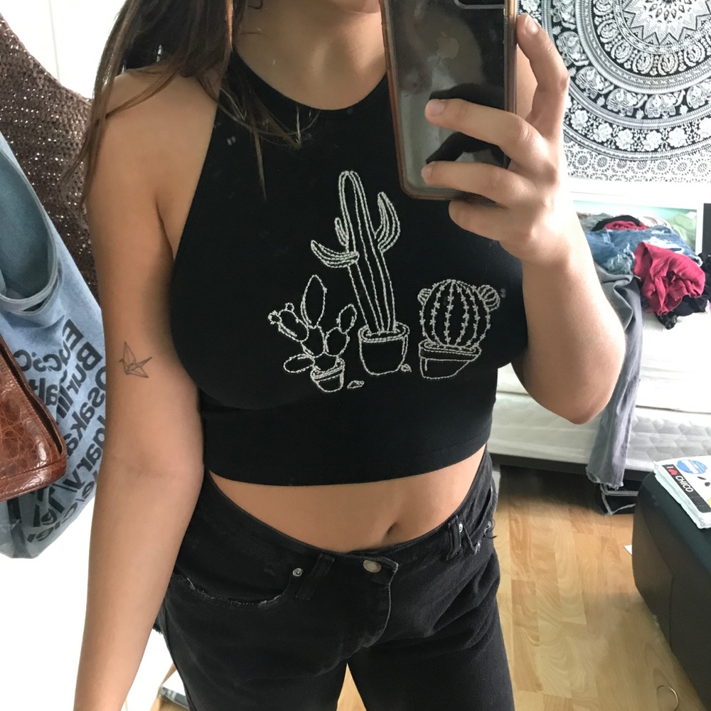 Cactus Crotchet Brandy Halter