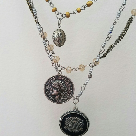 Layered vintage necklace