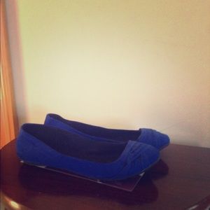 ‼️ blue suede flats ‼️