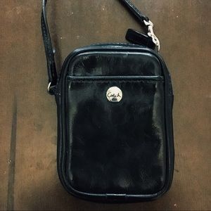 Coach black wristlet