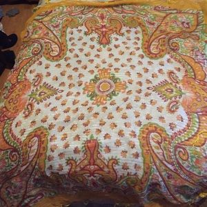 Beautiful yellow floral scarf