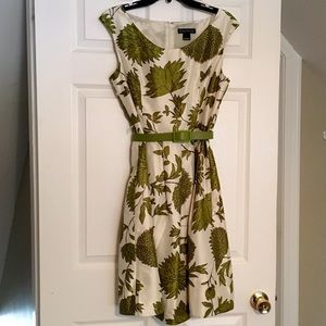 Vintage Inspired Olive and Ivory Dress!