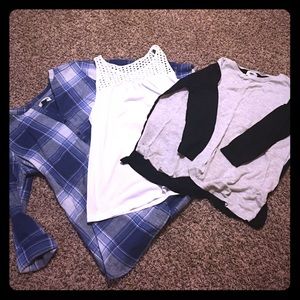 Three old navy tops