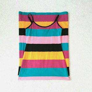 DEREK HEART striped maxi dress