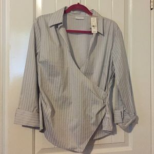 Pinstriped business shirt