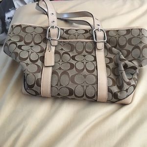 Brown coach bag