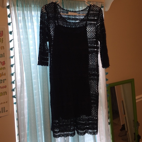Navy Lace Dress