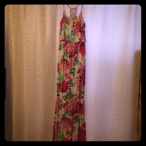 Candies floral  maxi dress; size Small