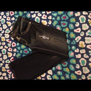 Cute Boot Cut Ripped Jeans