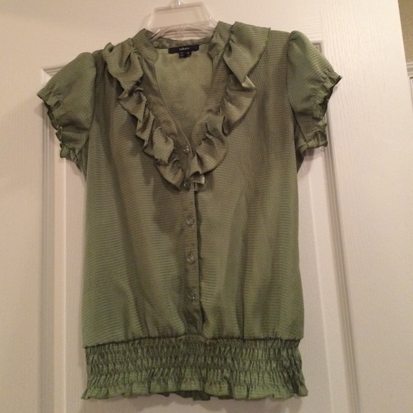 Olive green blouse