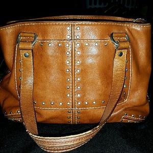 Michael Kors brown leather handbag
