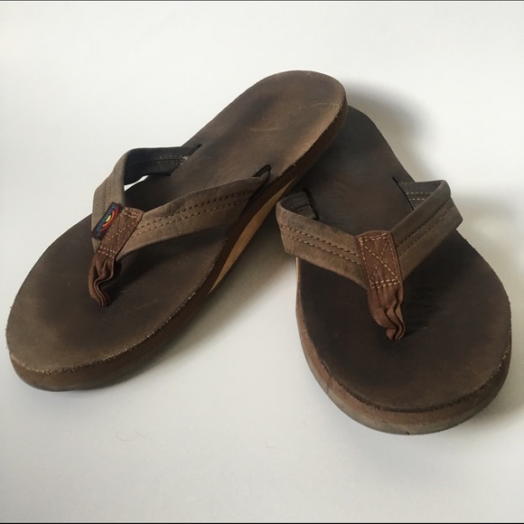 Rainbow Flip Flops Men's