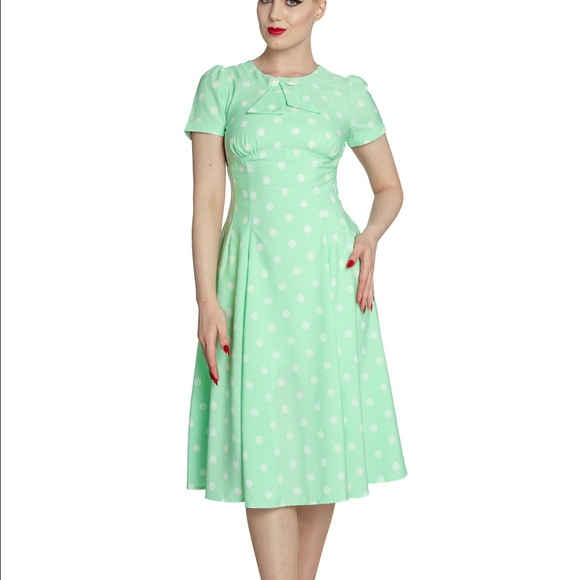 Hell Bunny Vixen mint dress