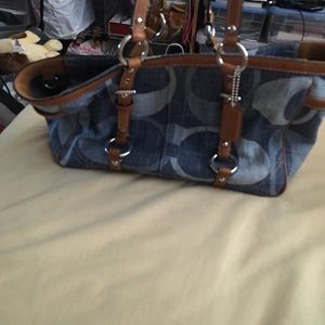 Blue coach bag