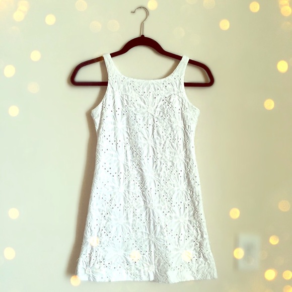 Girls Lilly Pultizer White Dress