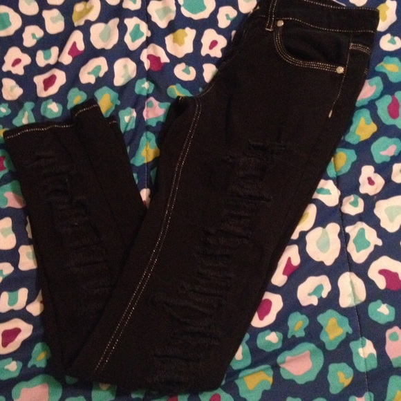 Black Ripped Jeans