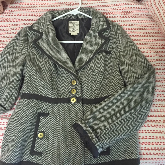 Tulle Jackets & Blazers - Gray Tulle Blazer