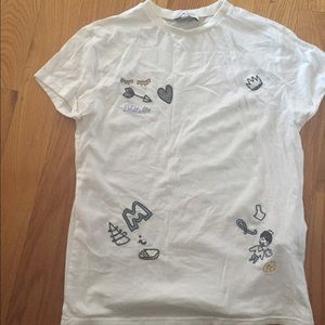 Zara tee shirt- off white