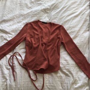 American Apparel wrap top