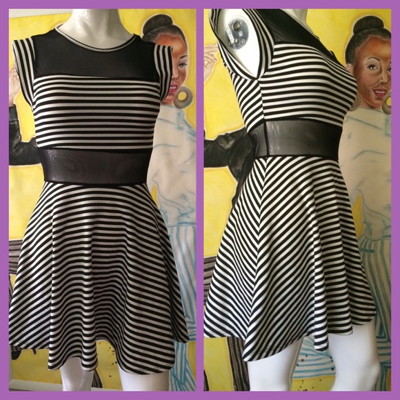 Forever 21 Dresses & Skirts - Striped Mesh Dress