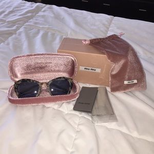 Miu Miu noir catwalk sunglasses