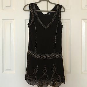 Forever 21 black beaded dress.
