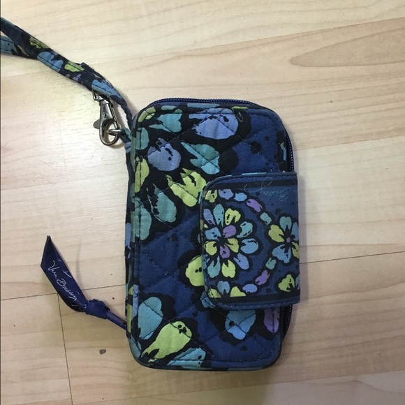 Vera Bradley Smartphone Wristlet Indigo Pop