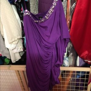 Purple deb dress