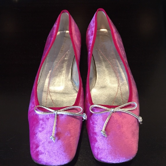 Kate spade velvet ballet flats