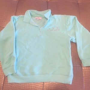 Teal Tri Delta monogrammed quarter zip pullover!