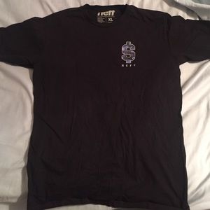 Black/ galaxy Neff dollar sign tee shirt