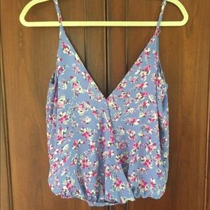 Forever 21 purple floral tank