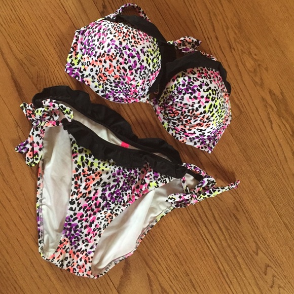 Victoria's Secret Cheetah Print Bikini Multicolor