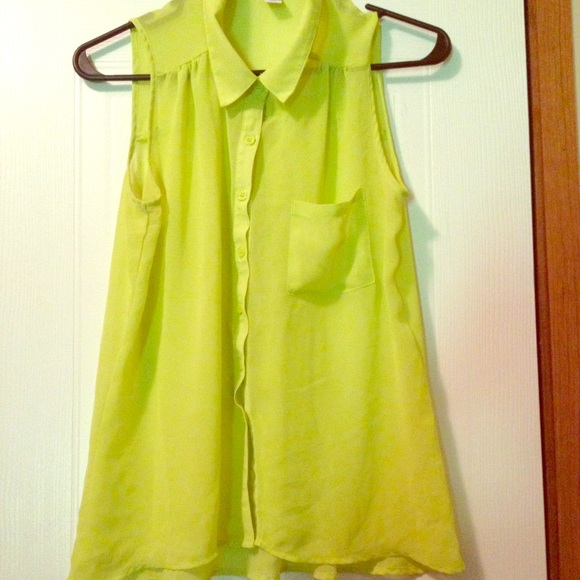 See Through Button Down Shirt
