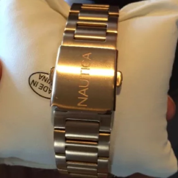 Rose gold nautica watch