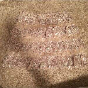 Metallic light pink Skirt