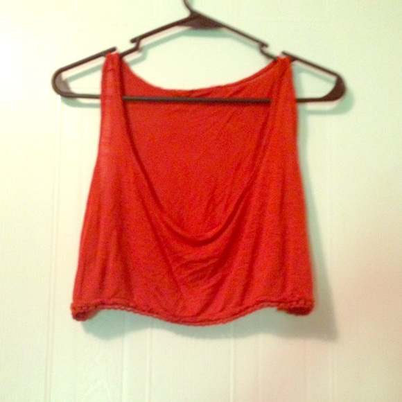 Orange Crop Top