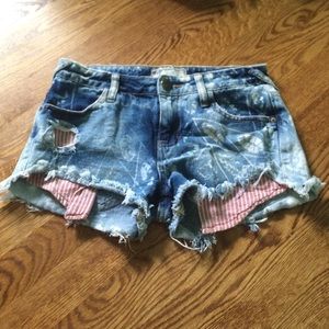 Free People low rise jean short