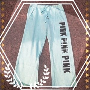 Light Blue VS PINK Sweatpants Boyfriend Cut