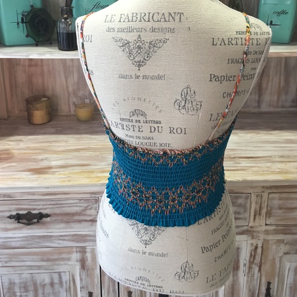 NWOT "Young and Baroque" fringe crop top - Picture 3 of 3