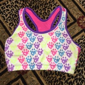 Neon CA sports bra