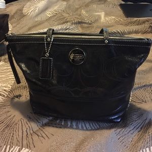 Coach patent leather purse