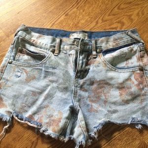 Free People low rise jean short