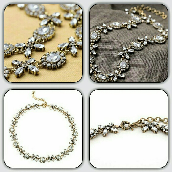 25% off Bundles! Crystal Gold Necklace - Picture 2 of 4